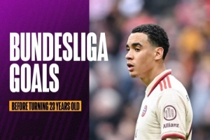 bob半岛体育-45球！23岁前穆西亚拉拜仁德甲进球数仅次于盖德-穆勒&amp;赫内斯